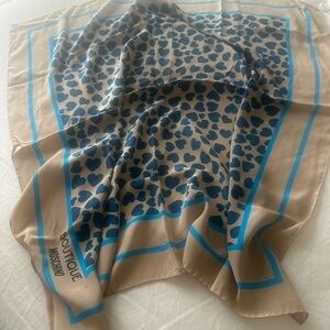 Moschino Large Square Silk Scarf